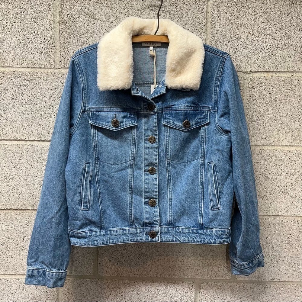 NWT Crescent Convertible Jean Jacket
